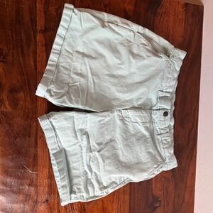 Gap Mens 8 Inch Short Mint Green Chino Stretch Cotton Twill Size 32